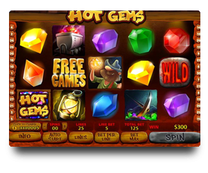 Hot Gems Videoslot