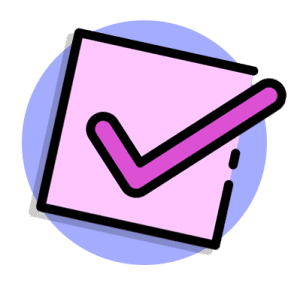 Pink Checkmark